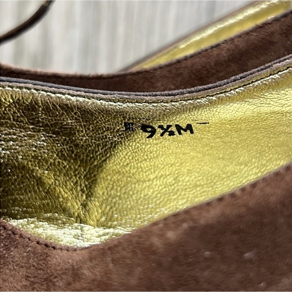 Saks Fifth Avenue Brown Suede Shoes - Picture 6 of 14